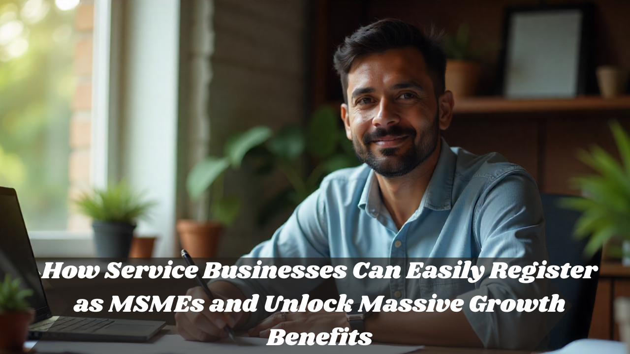How Service Businesses Can Easily Complete MSME| Online Registration (Udyam Registration) and Unlock Major Growth Benefits